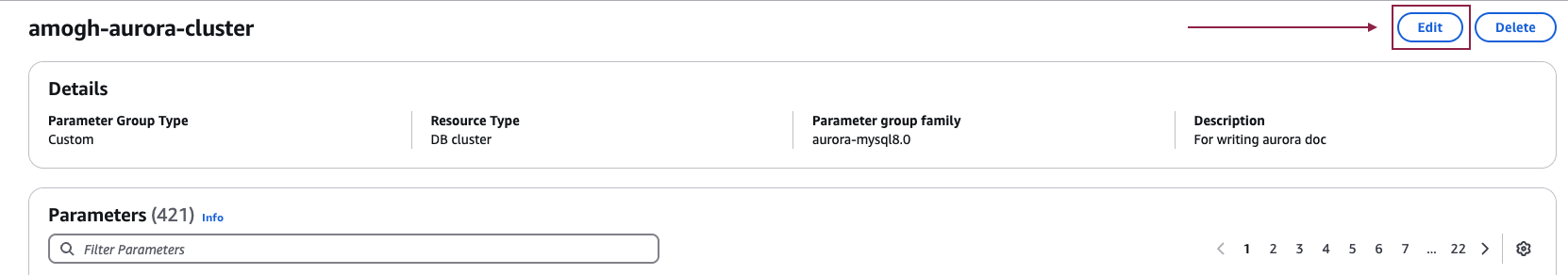 파라미터 그룹 ��편집